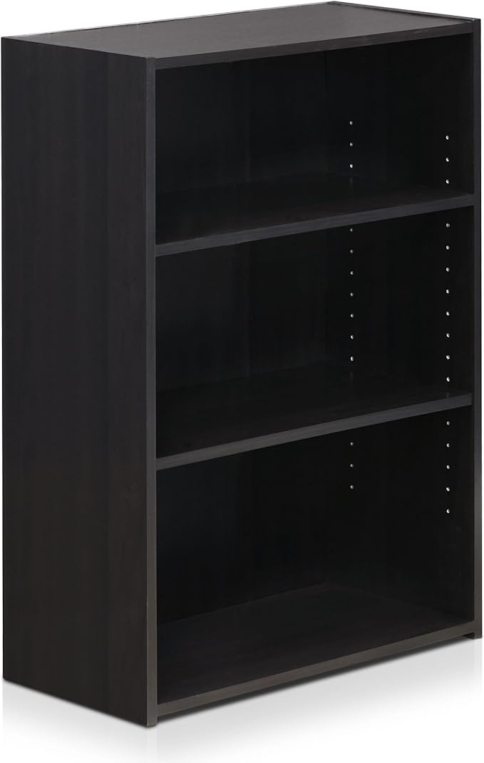 Furinno WRIGHT Book Shelf, 3-Tier Modern Bookshelf, Bookcase
