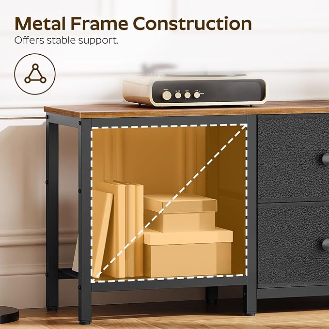 YATINEY TV Stand for TVs up to 55", Entertainment Center