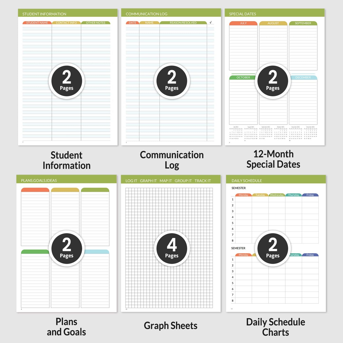 SUNEE Teacher Planner 2026-2027 Academic Year, Lite Lesson Planner Book with 7 Periods Jul 2026 - Jun 2027, 8.5"x11" Daily Weekly and Monthly Organizers, Plan Book with Pocket, Color Tabs, Full Leaf