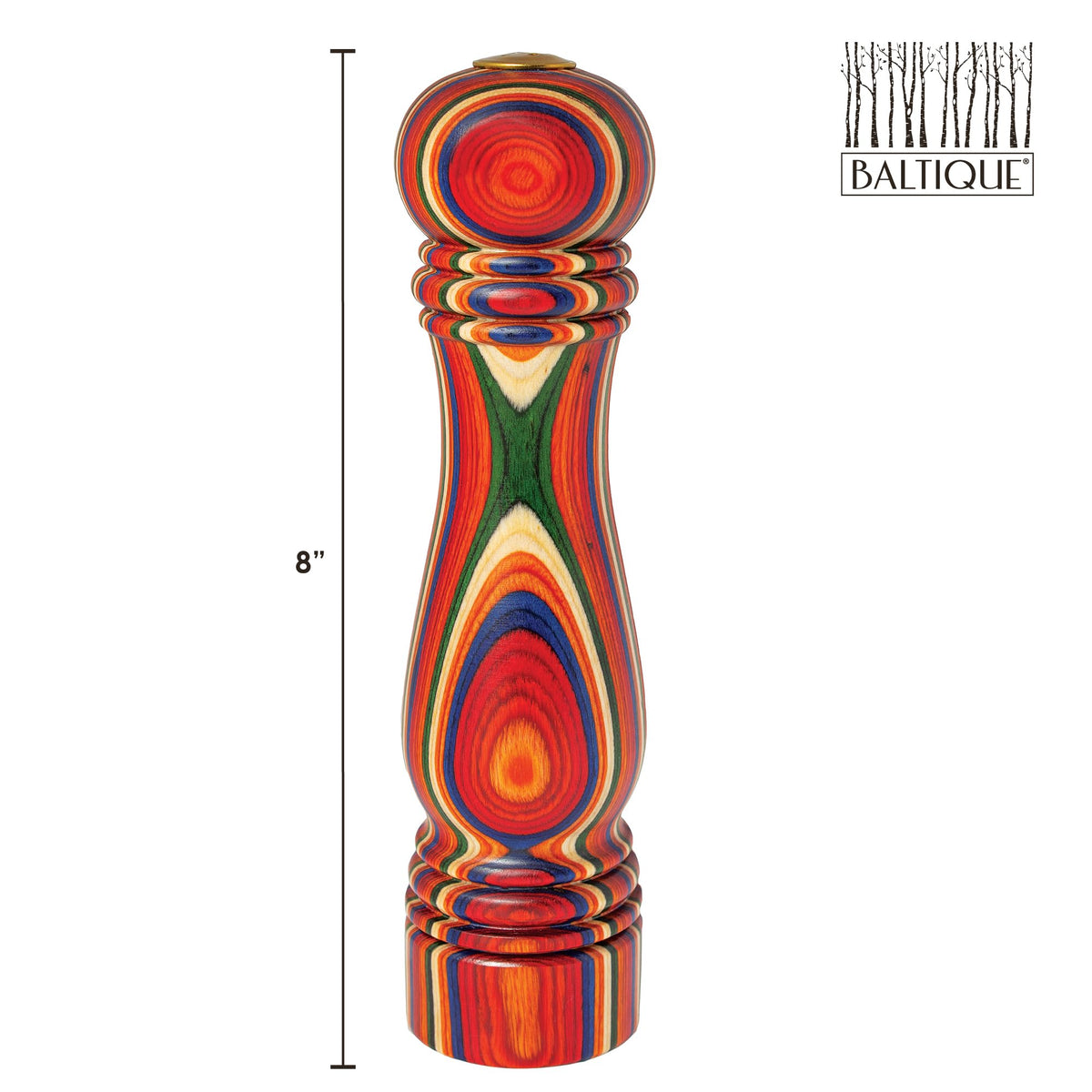 Totally Bamboo Baltique Marrakesh Collection Refillable Salt Shaker, 8" High