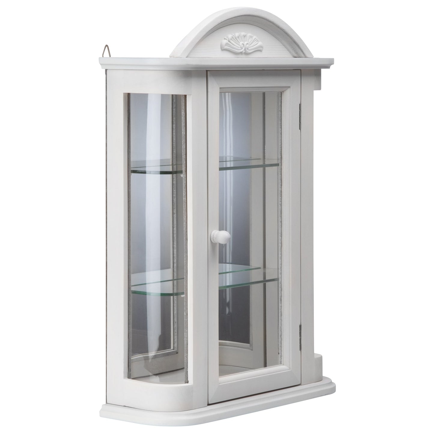Design Toscano Rosedale Wall Curio Cabinet, Lily White