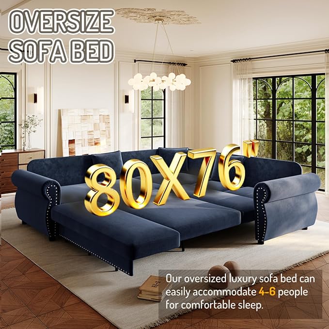 88.2" Sectional Sleeper Sofa