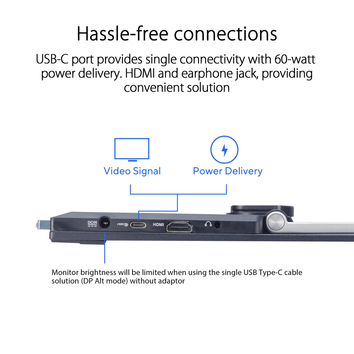 ASUS ZenScreen 22” (21.5 viewable) 1080P Portable Monitor (MB229CF) – Full HD, IPS, 100Hz, USB-C PD 60W, Speakers, Carrying Handle, Kickstand, C-clamp Arm, Partition Hook, Subwoofer, 3 yr Warranty