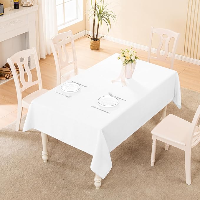 BALCONY & FALCON Rectangle Tablecloth Washable Wrinkle Resistant and Water