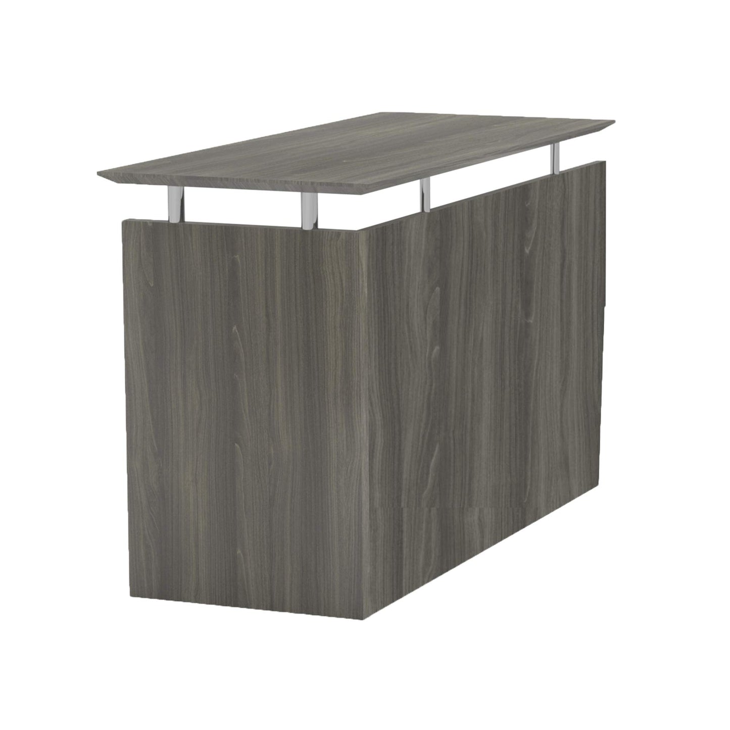 Safco Products Mayline MNRTLGS Medina 48.5" W Non-Handed Return for use with Desks, Sold Separately, Gray Steel Laminate