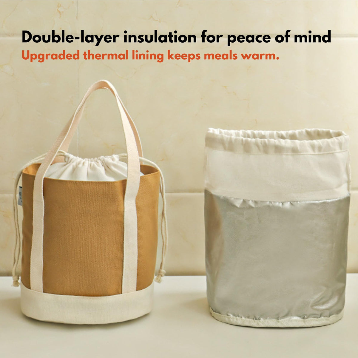 Insulated Lunch Bag with Temperature Control, Reusable Lunch Tote, Larger Capacity Lunch Organizer, Leakproof Wide-Mouth Design, Easy-Clean Fabric for Work, Picnics, Travel (Green)