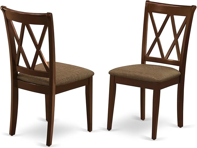 East West Furniture CLC-MAH-C Clarksville Dinette Chairs
