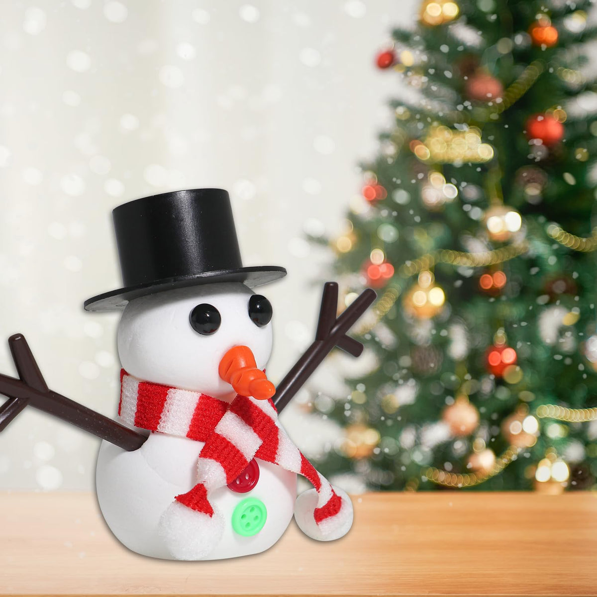LAHAND 9-Pack Christmas Snowman Crafts Sets for Kids, Modeling Clay Snowman DIY Kit,Christmas Stocking Stuffers for Kids, Perfect for Winter Children's Holiday Party Decoration Gifts