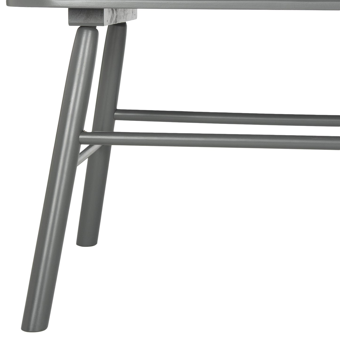 SAFAVIEH Furniture - Addison Loveseat - Grey - Solid Wood - Coastal Slatted Design - Ideal for Living Room, Sunroom, Bedroom, 18" Seat Height (AMH8513C)