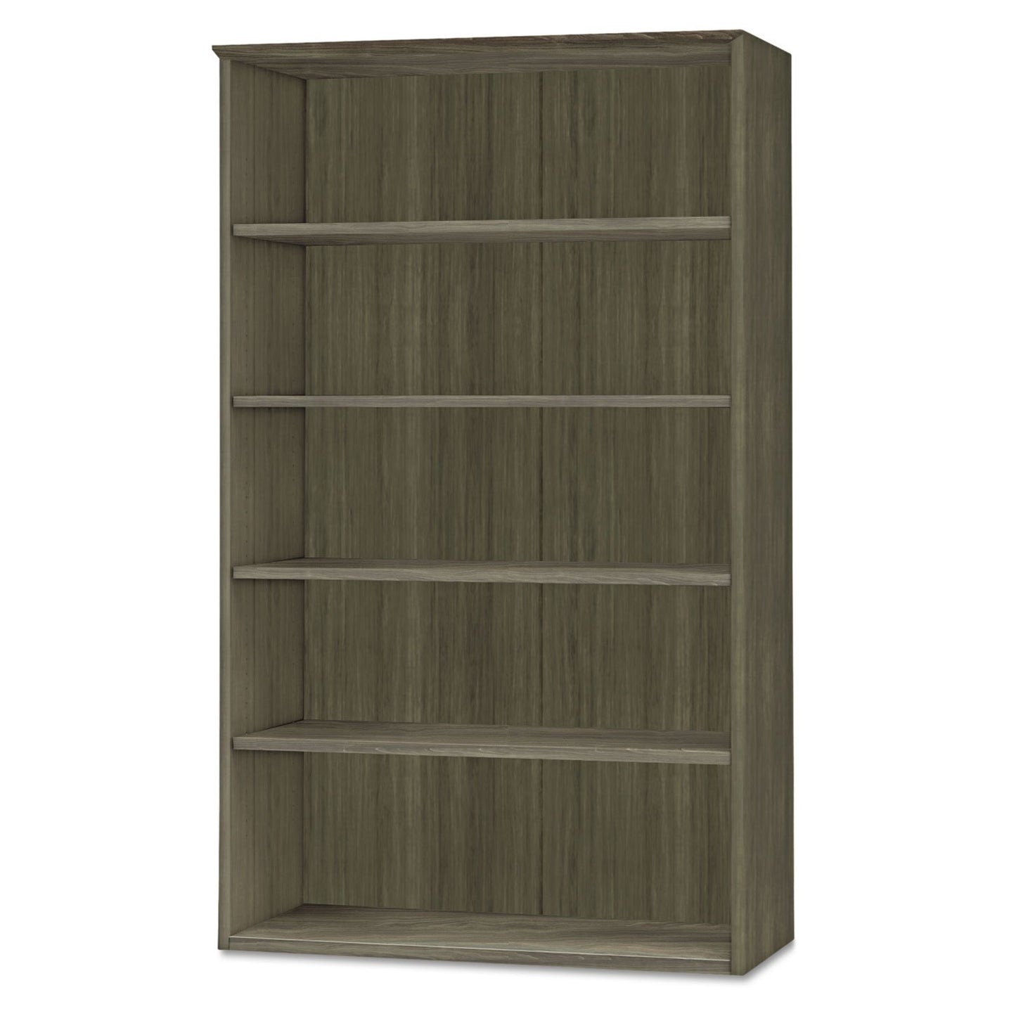 Safco Gray Steel Laminate Trapezoid 5 Shelf Bookcase - Durable, Adjustable, and Reliable Home Office Storage
