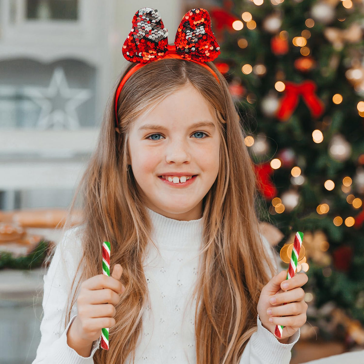 Fruidles 24-Pack Christmas Candy Cane Sticks Suckers, Old-Fashioned Red Green & White, Individually Wrapped, 5.5" Inch,