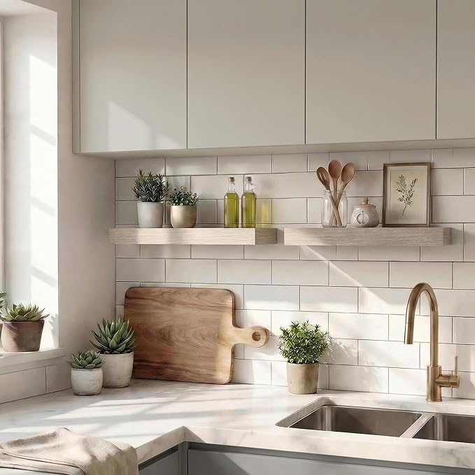 Dreamland Grey Floating Shelves