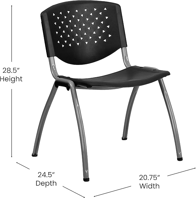 Flash Furniture Hercules Series Plastic Contoured Lobby Chairs
