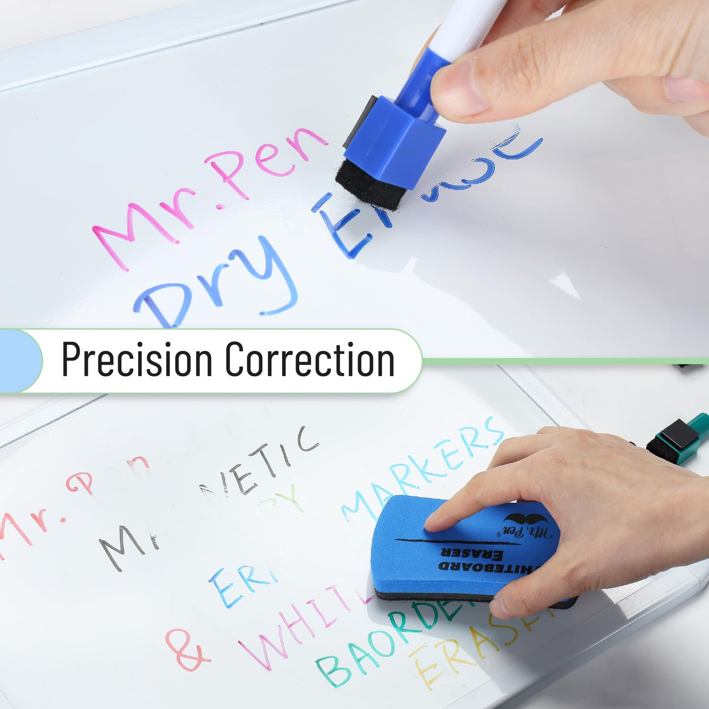 Mr. Pen- Magnetic Dry Erase Markers, 8 Pack with Whiteboard Eraser