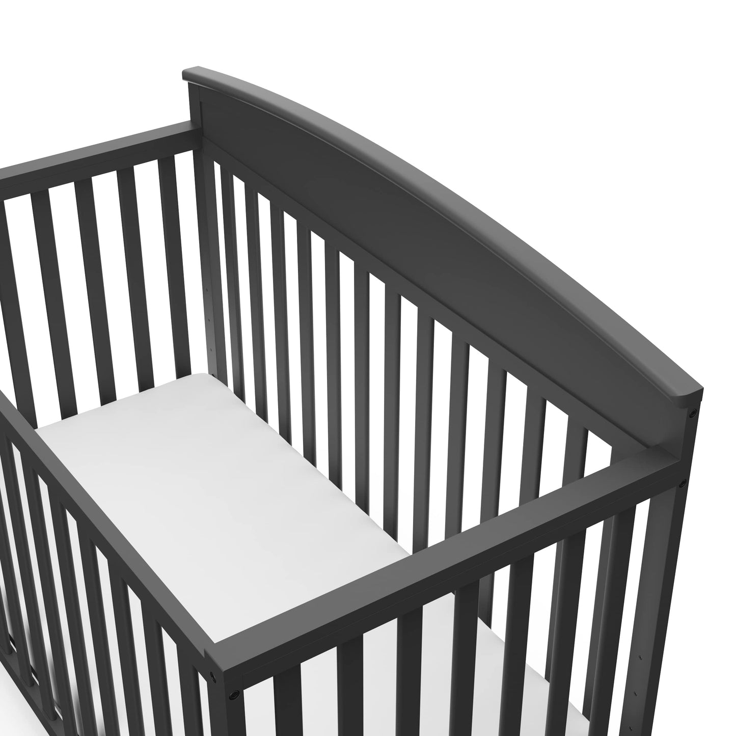 Graco Benton 5-in-1 Convertible Crib – GREENGUARD Gold Certified, Converts from Baby Crib to Toddler Bed, Daybed and Full-Size Bed, Fits Standard Full-Size Crib Mattress (Gray)