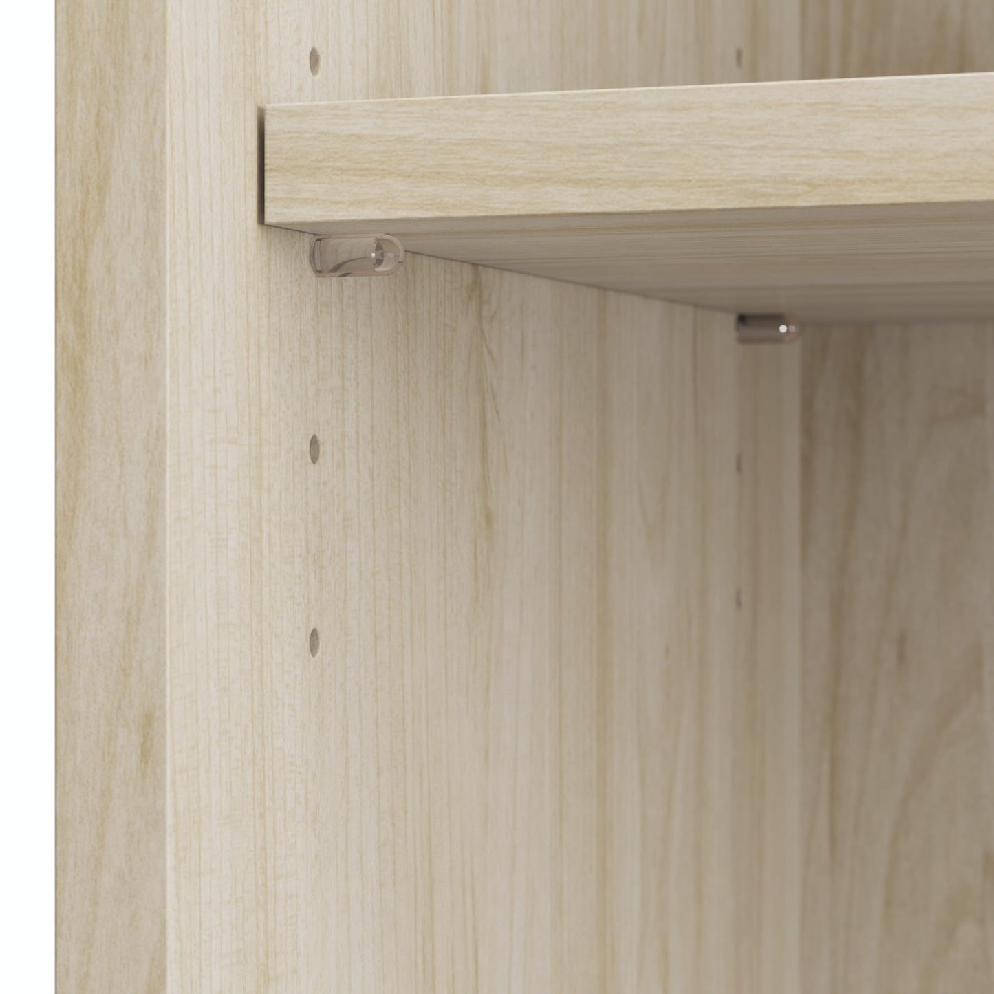 Bush Business Furniture Studio C Tall 5 Shelf Bookcase in Natural Elm, Large Bookshelf for Home or Professional Office