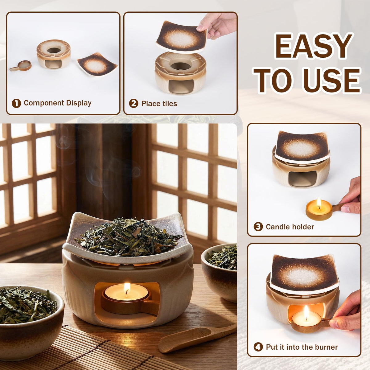 YSZYPETHE Handmade Ceramic Aromatherapy Diffuser