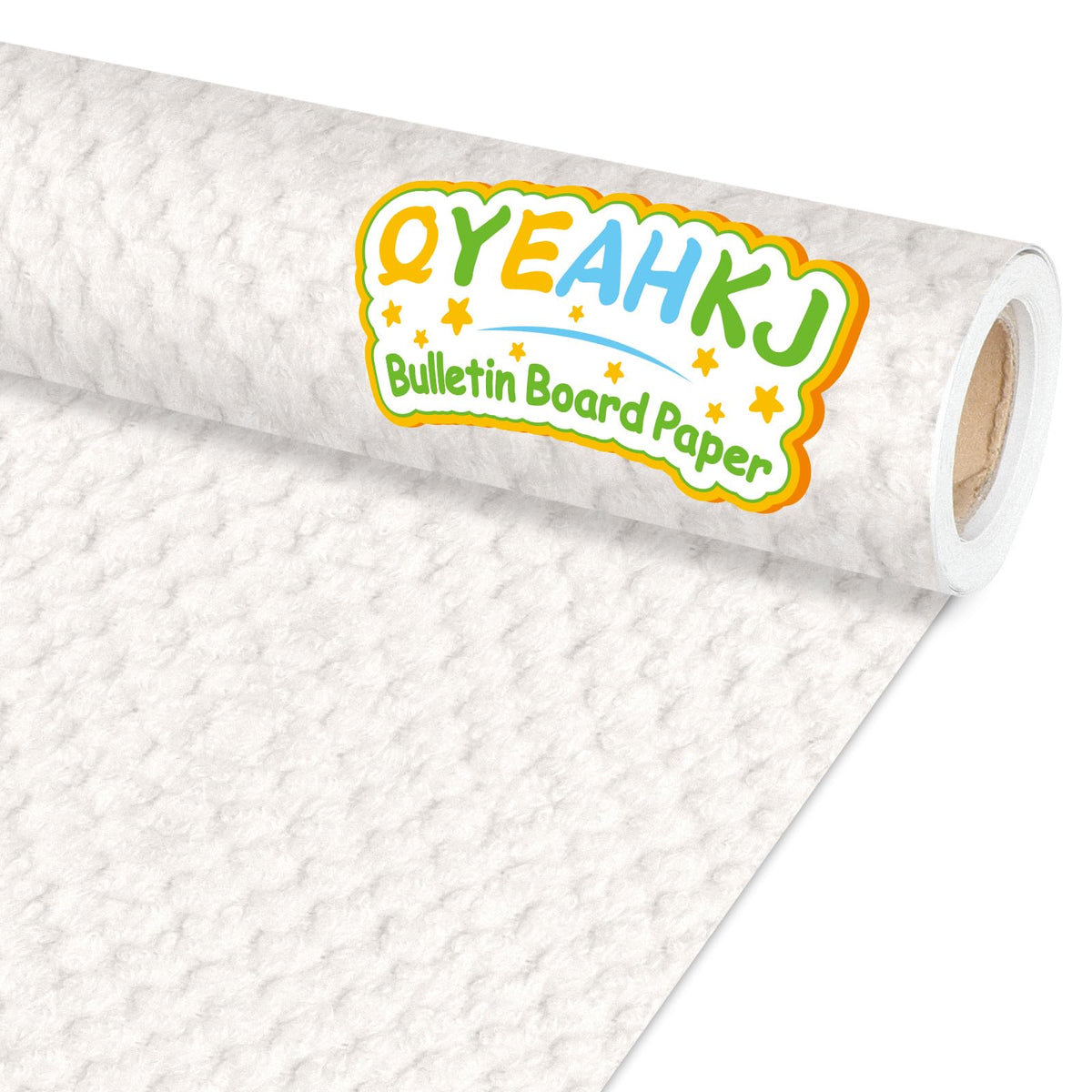 Qyeahkj White Woven Bulletin Board Paper Roll Rustic Bulletin Board Background Paper Fade Resistant Classroom Decoration Poster Art Craft Home Wall Education Decor Supplies 17.7in x 20ft