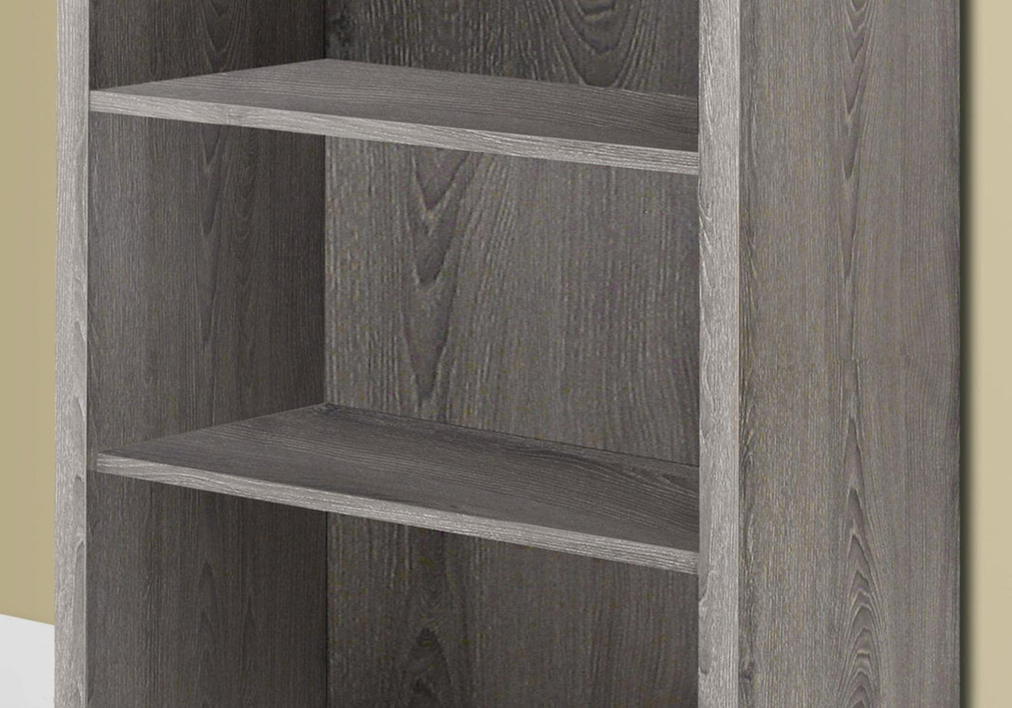 Monarch Specialties I 7060 Bookshelf, Bookcase, Etagere, 5 Tier, 48"H, Office, Bedroom, Laminate, Brown, Contemporary, Modern