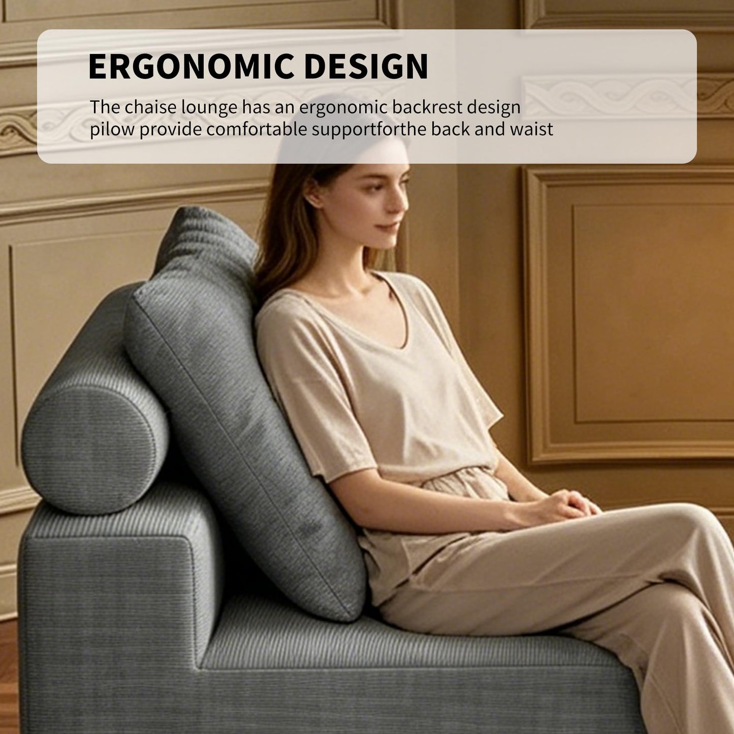 Folding Sofa Bed, Convertible Sleeper Chair with Memory Foam, Pillow & Back Support – Boneless Foldable Futon Couch, Floor Mattress Single Size Lounge for Living Room, Guest Room or Home Office