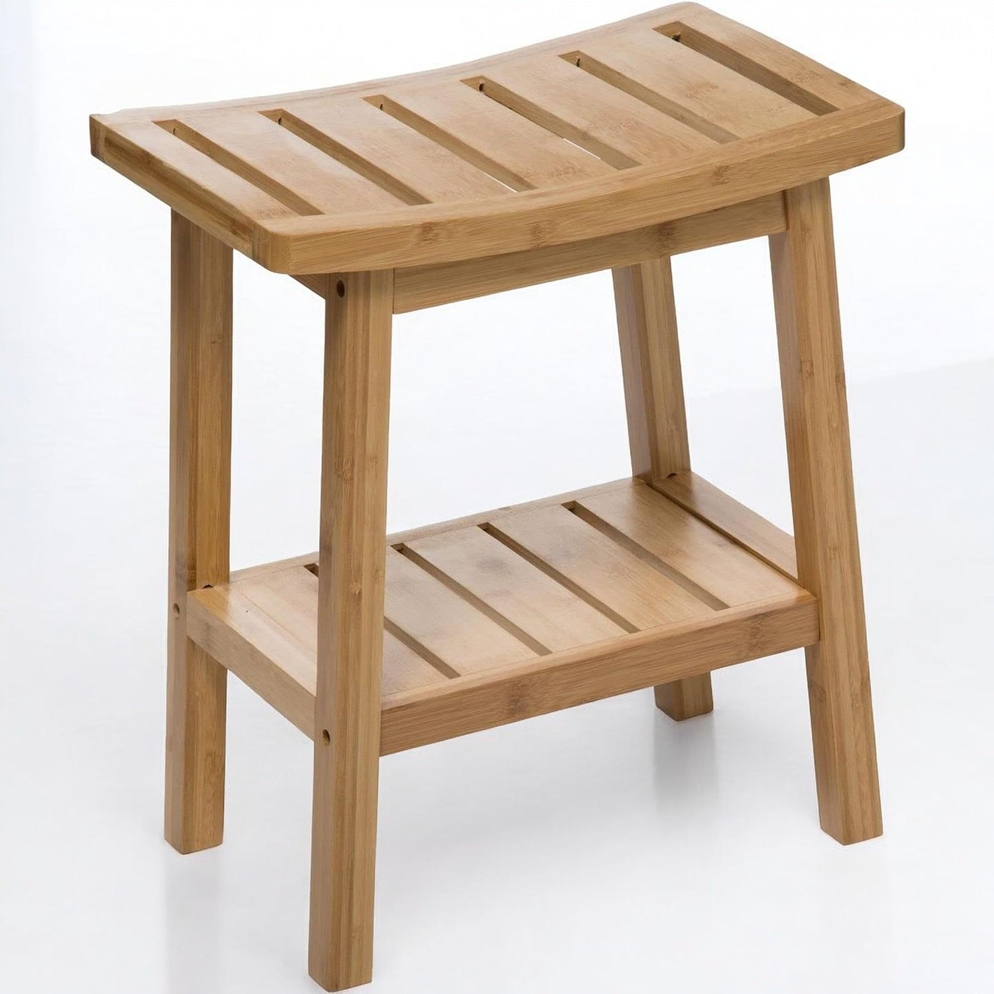 WELL HOME MOBILIARIO & DECORACIÓN Bamboo Stool Harmony Japanese Zen Style 46 x 39 x 25 cm (H x W x D)