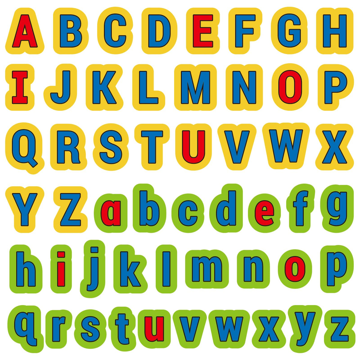 CHEFAN Felt Alphabets Letters,ABC Learning Toys,26 Lowercase & 26 Uppercase Letters Spelling Learning Toys Games for Preschool,Educational Kindergarten Learning Activities 3+ Years Old