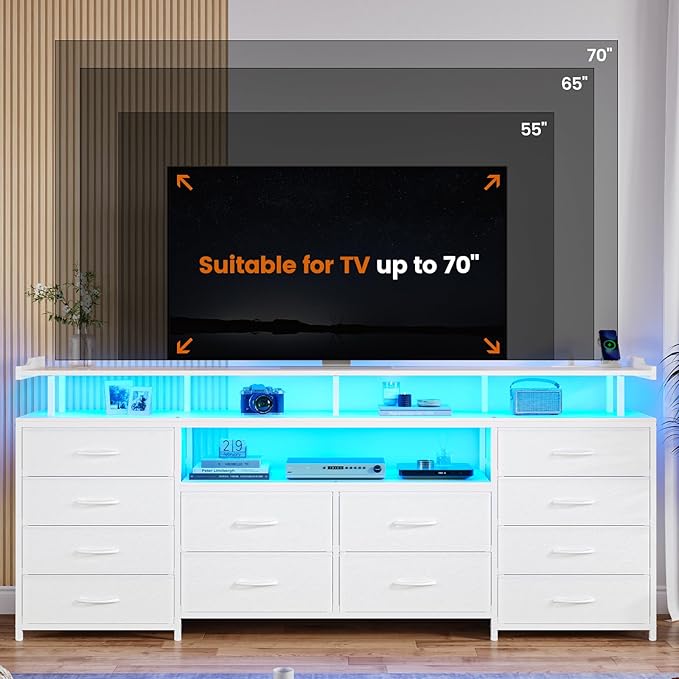 BTHFST 12 Drawers TV Stand Dresser