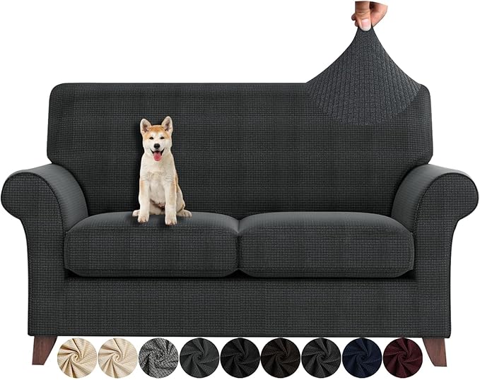 ZNSAYOTX 3 Piece Loveseat Covers