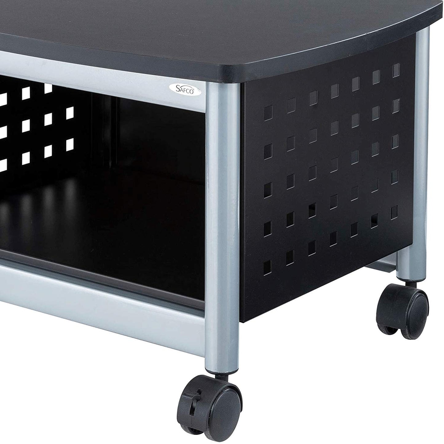Safco Underdesk Multi Functional Stand - 1855BL, Powder Coated Steel, Swivel Wheels, Holds 100 lb - Home Orginization Solutions