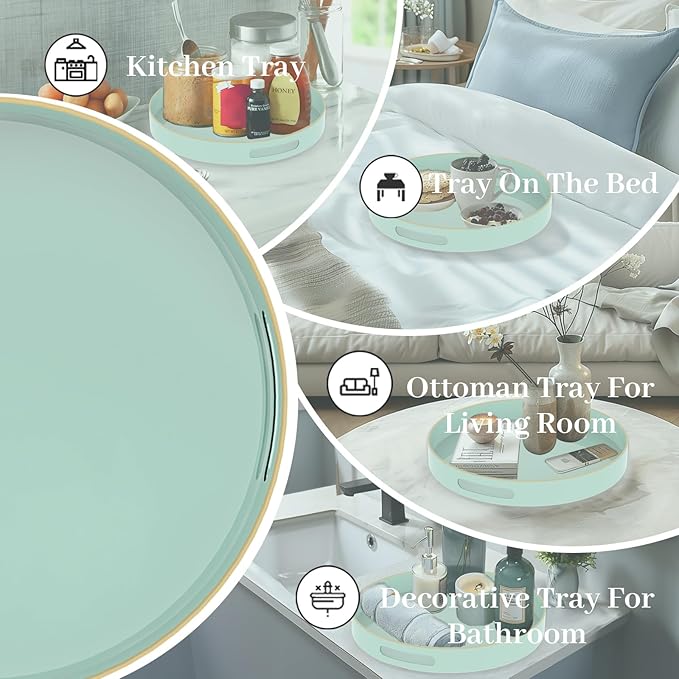 MAONAME Mint Green Decorative Tray