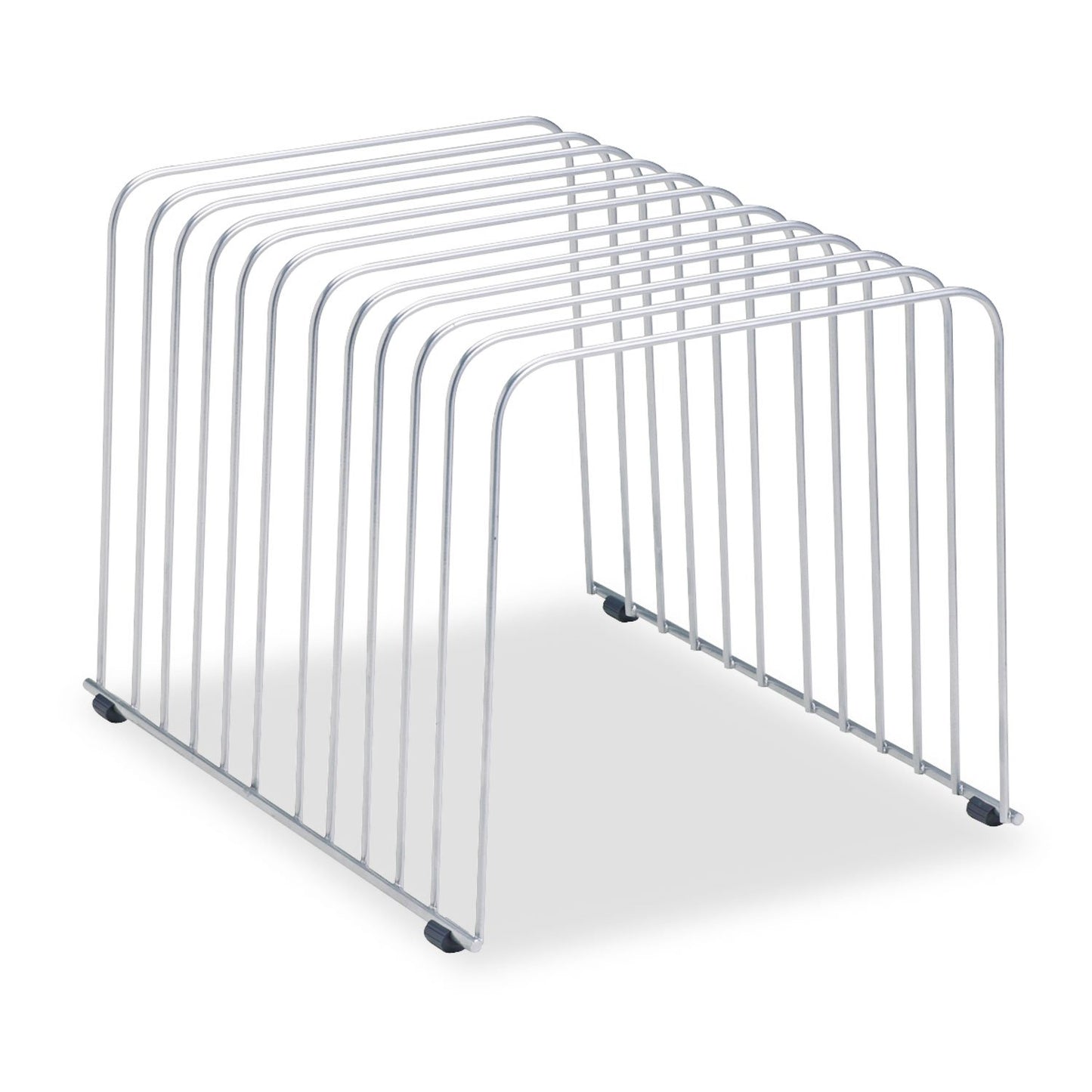 Fellowes Desktop Organizer, 11 Sections, 9" x 11.375" x 8", Wire, Silver (72012)