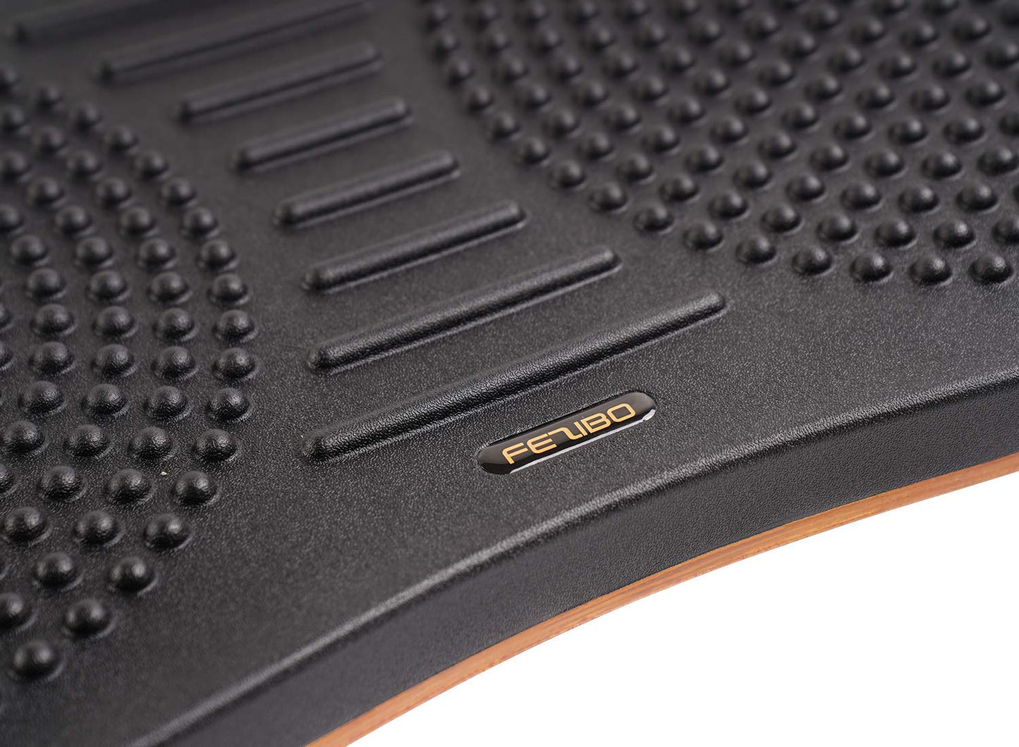 FEZIBO Standing Desk Mat Balance Board, Anti Fatigue Mat Standing Desk Office, Wobble Board with Ergonomic Design, Obsidian Black