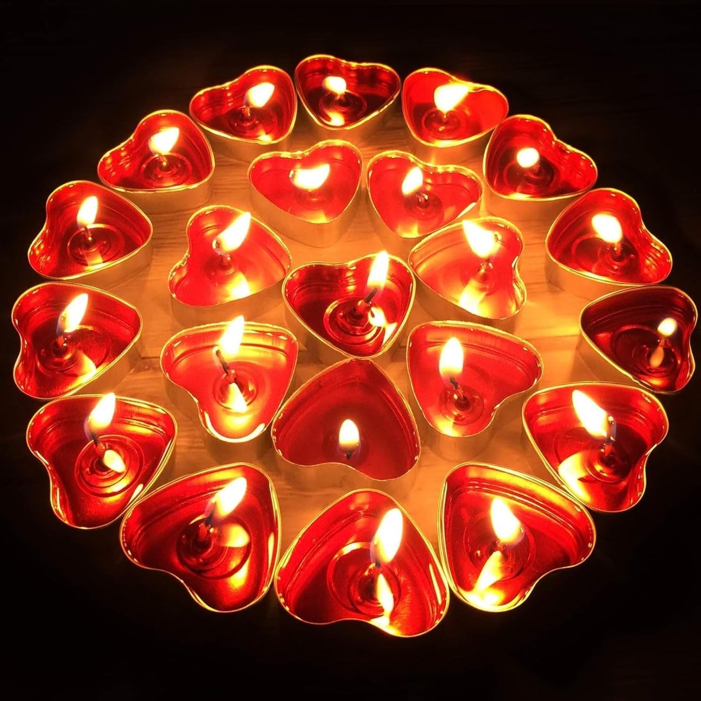 IJRPLM 50 Pack Heart Shaped Tealight Candles, Romantic Love Unscented Tea Lights Candles, Dripless & Long Lasting Smokeless, Mini Tealight Candle for Wedding Party Home Decor, Purple