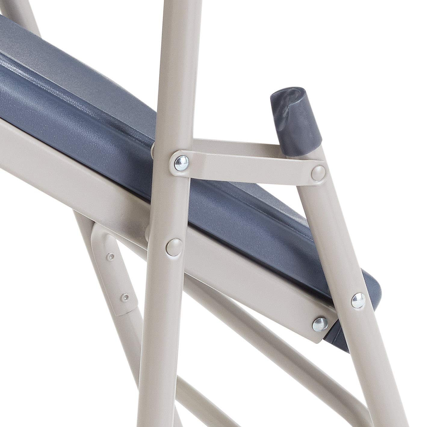 Plastic Portable Folding Chairs by National Public Seating – 1100 Series Premium Lightweight Foldable Chairs for Indoor & Outdoor, Set of 4 – Comfortable, Durable, Institutional-Grade, Blue