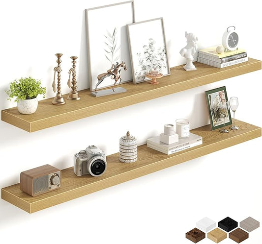 Fun Memories 55Inch Long Floating Shelves, 8 Inch Deep Shelves