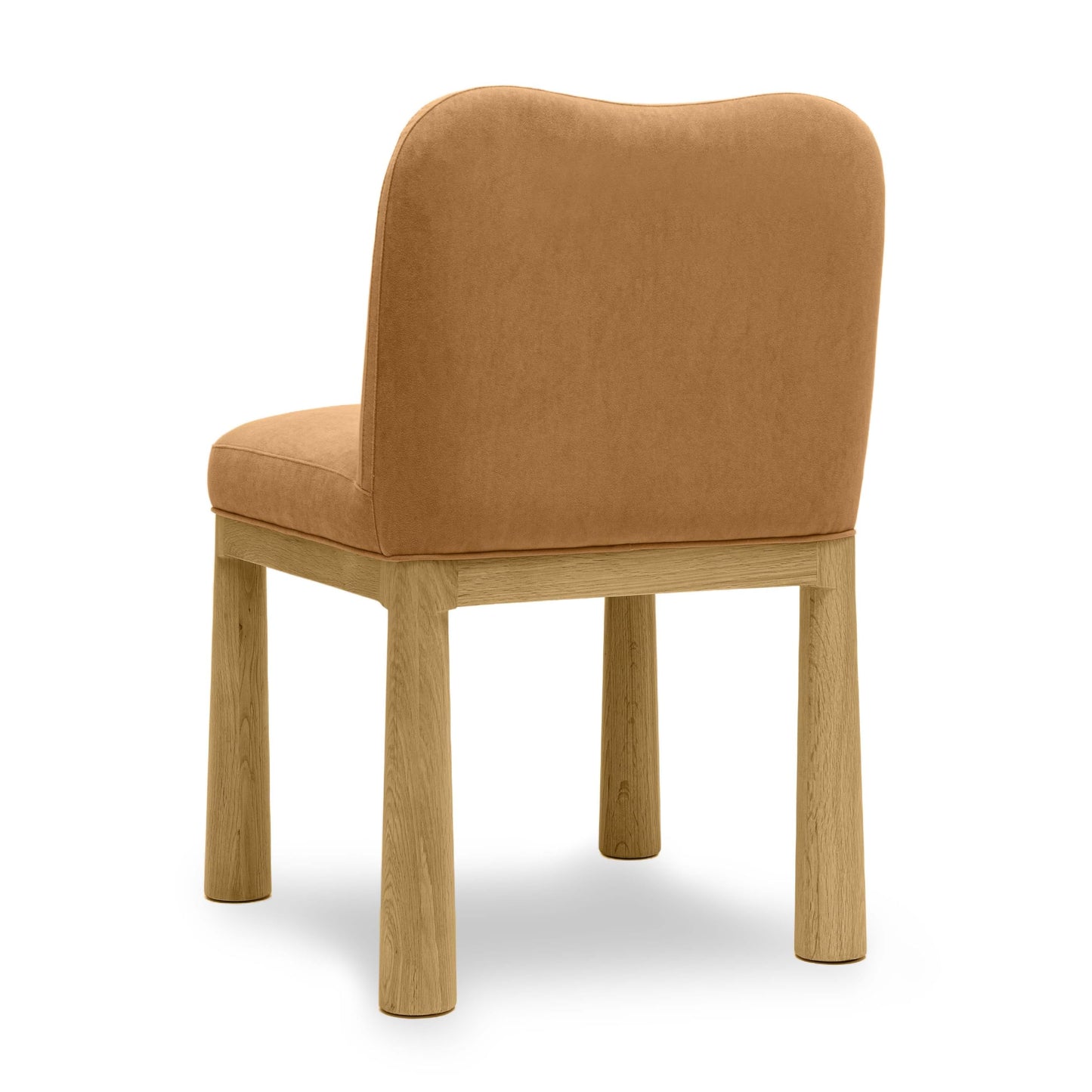Tov Furniture Tiara Cognac Velvet Oak Dining Chair