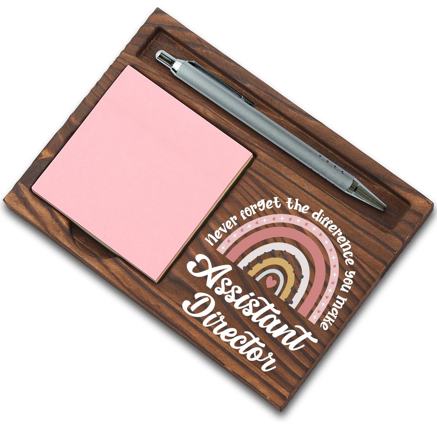 Assistant Director Gifts, Thank You Appreciation Gifts for Assistant Director Week Graduation Birthday Christmas Office Desk Self-Stick Note Pad Holders SBB25