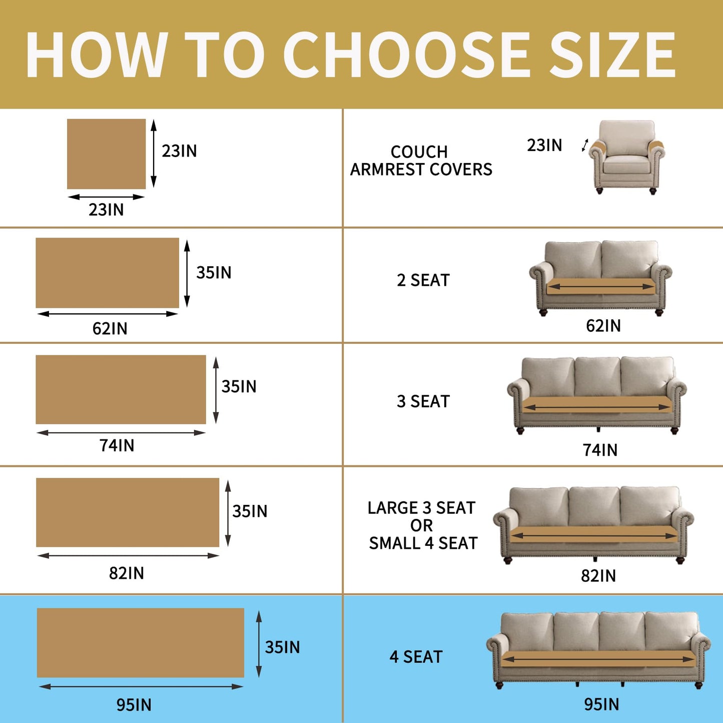 HAOMAIJIA Waterproof Couch Cover for Dogs Washable,Faux Fur Pet Couch Covers for Sofa,Soft Dog Bed Cover Non-Slip Couch Covers for 3 Cushion Couch Sofa Pet Friendly (Brown, 35" x 95" 1 Pack)