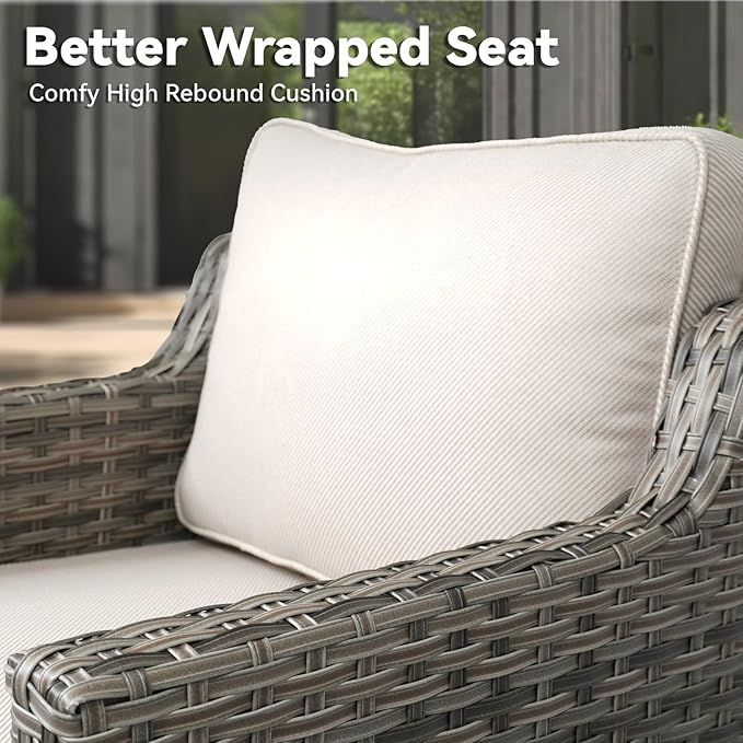 Outdoor Swivel Rocker Patio Chairs-High Back Wicker Swivel Rocker Patio Chairs