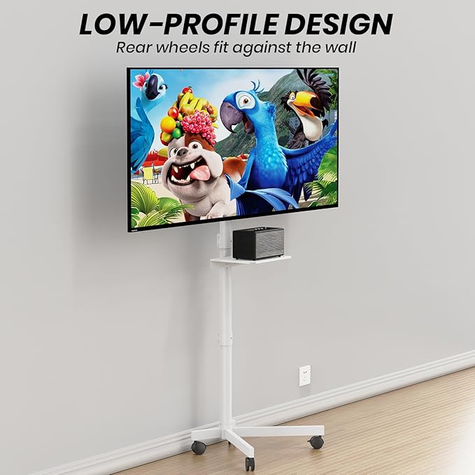 Mobile TV Cart for 23-60 Inch LCD LED OLED Flat Curved Screen TVs