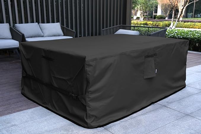 Patio Furniture Set Cover Waterproof Rectangular Heavy Duty 600D Outdoor