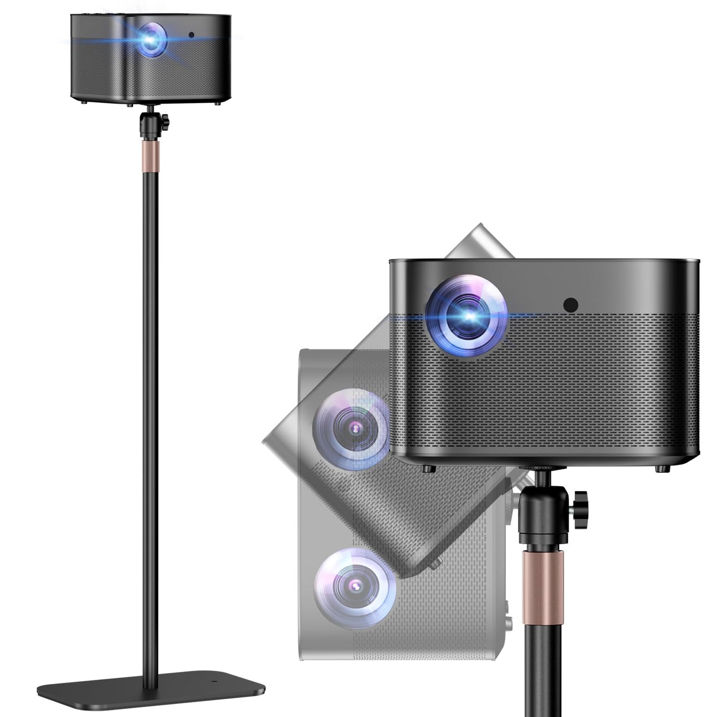 PUTORSEN Universal Projector Stand, Height Adjustable Floor Stand