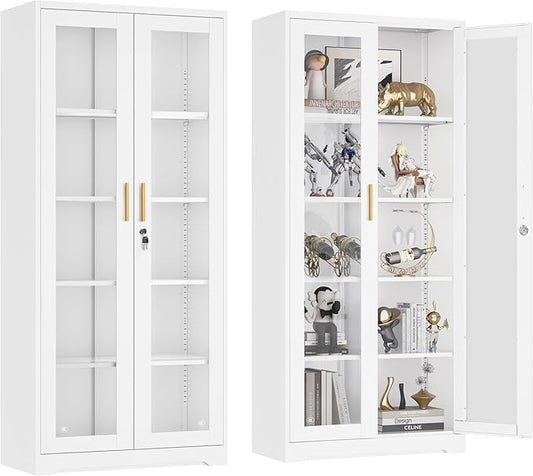 UNICOLY Lockable Display Cabinet