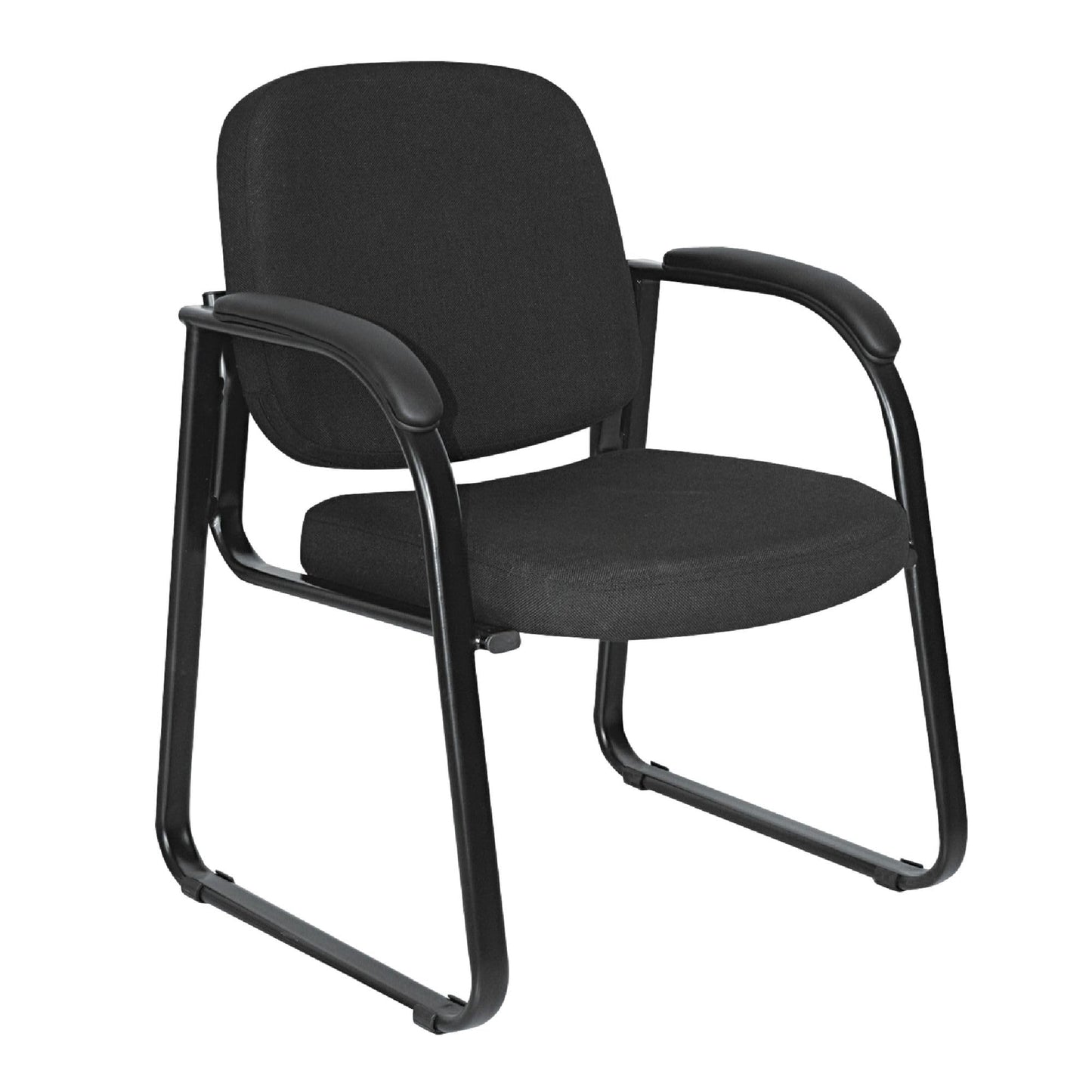 Alera Genaro Series Half-Back Sled Base Guest Chair, 25" x 24.80" x 33.66", Black