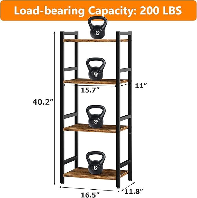 Book Shelf, 4 Tier Bookcase