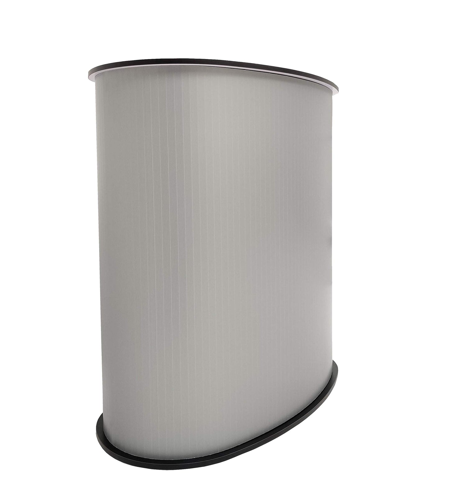 FixtureDisplays 36.4" TallX35.6 WX17 Deep Portable Lightweight Tradeshow Podium Lectern Pulpit Economy Event Party Wedding White Or Black Easy to Carry Speaker Organizer Table Countertop 15111-2D