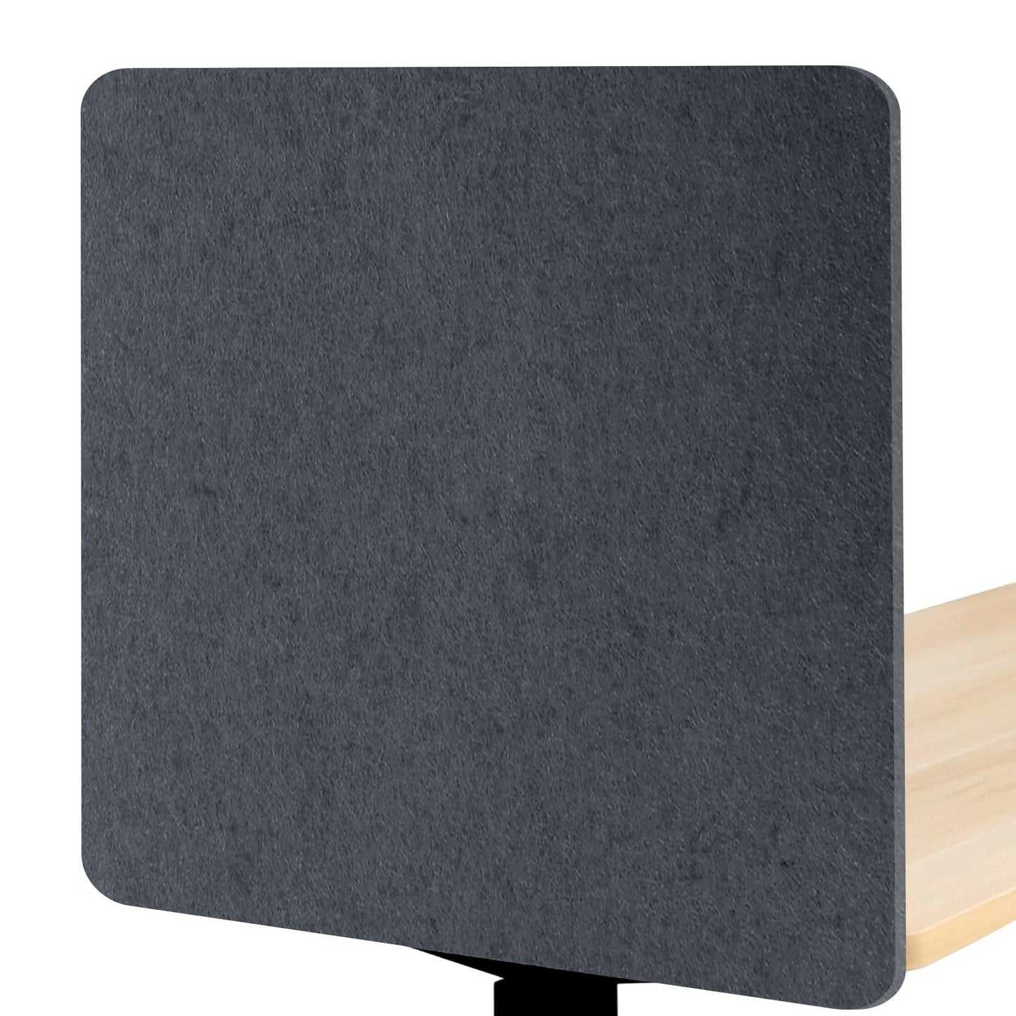 Desk Divider, Clamp On Felt Desk Privacy Panels, Acoustic Sound Absorbing Desk Partition for Office Desk, Reduce Distractions, Dark Gray, 1 Pack, 24 x 24 in