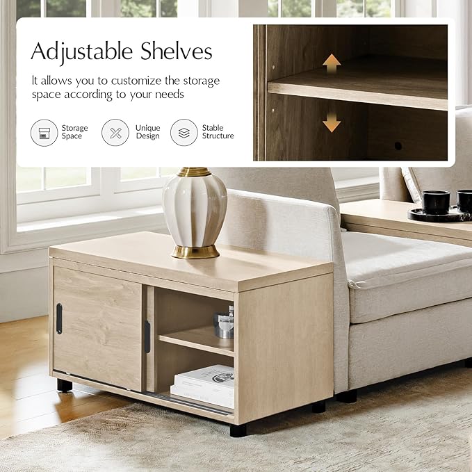 HULALA HOME Sofa Side Tables Set of 2