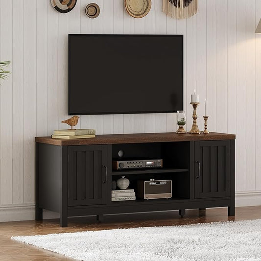 ChooChoo Farmhouse TV Stand for Televisions up to 55 inches, Entertainment