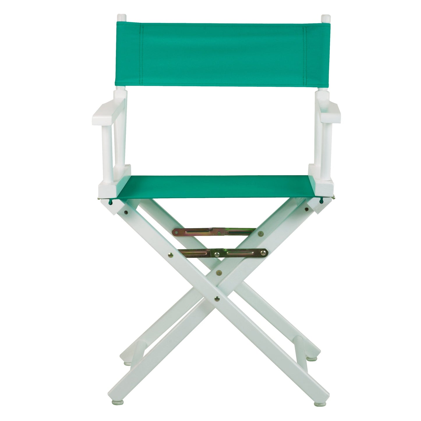 Casual Home 18" Director's Chair White Frame with Teal Canvas